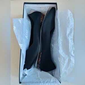 MIA Flats - Black with Tortoiseshell Heel